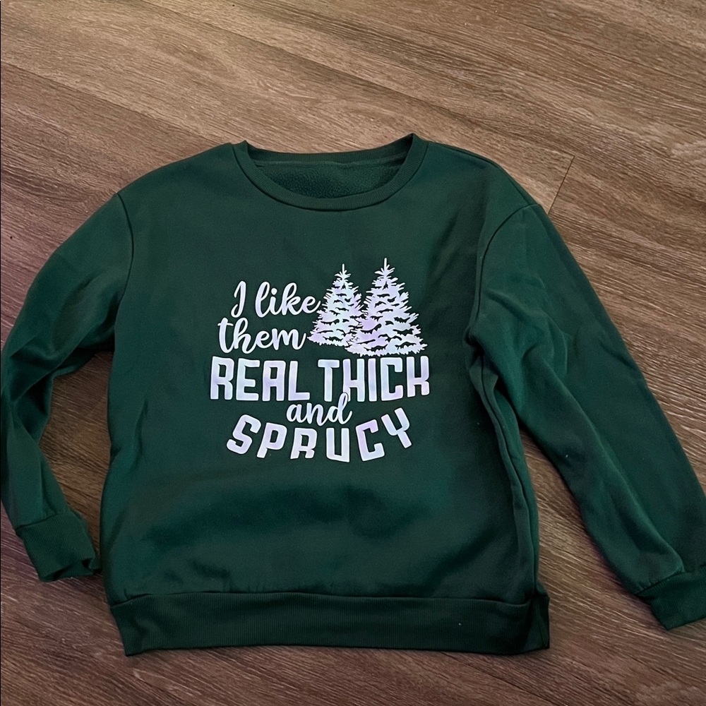 Green Graphic Sweatshirt
